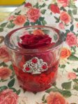 Confezione con rosa stabilizzata in vaso in vetro